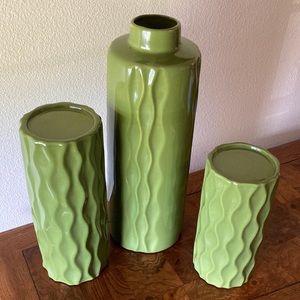 Candle holder and case set, ceramic